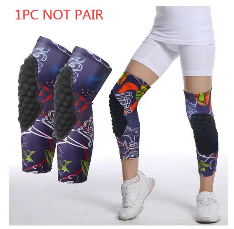 1PC Children'S Anti-Collision Knee Pads EVA Outdoor Sports Basketball Knee Braces Patella Support Strongcompression Protection