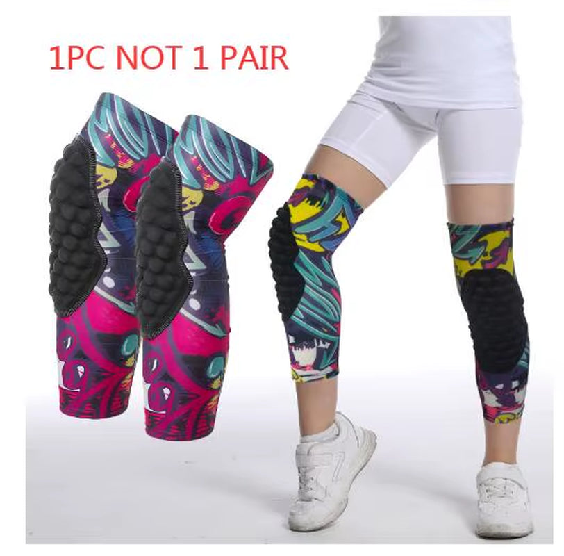 1PC Children'S Anti-Collision Knee Pads EVA Outdoor Sports Basketball Knee Braces Patella Support Strongcompression Protection