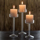 1Pc Glass Candle Holders Set Tealight Holder Home Wedding Stand Bar Party Decor
