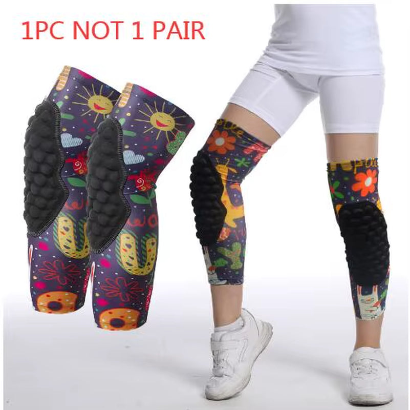 1PC Children'S Anti-Collision Knee Pads EVA Outdoor Sports Basketball Knee Braces Patella Support Strongcompression Protection