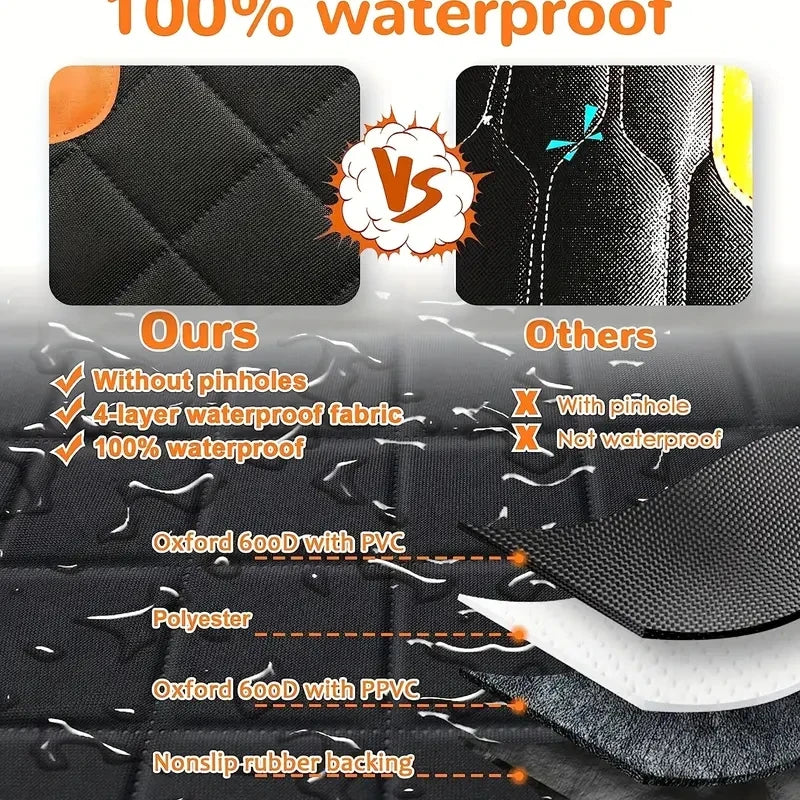 Universal Pet Seat Cover for Car Rear Seat,