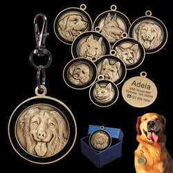 Customized Dog ID Tag Personalized Dogs Cats Tags