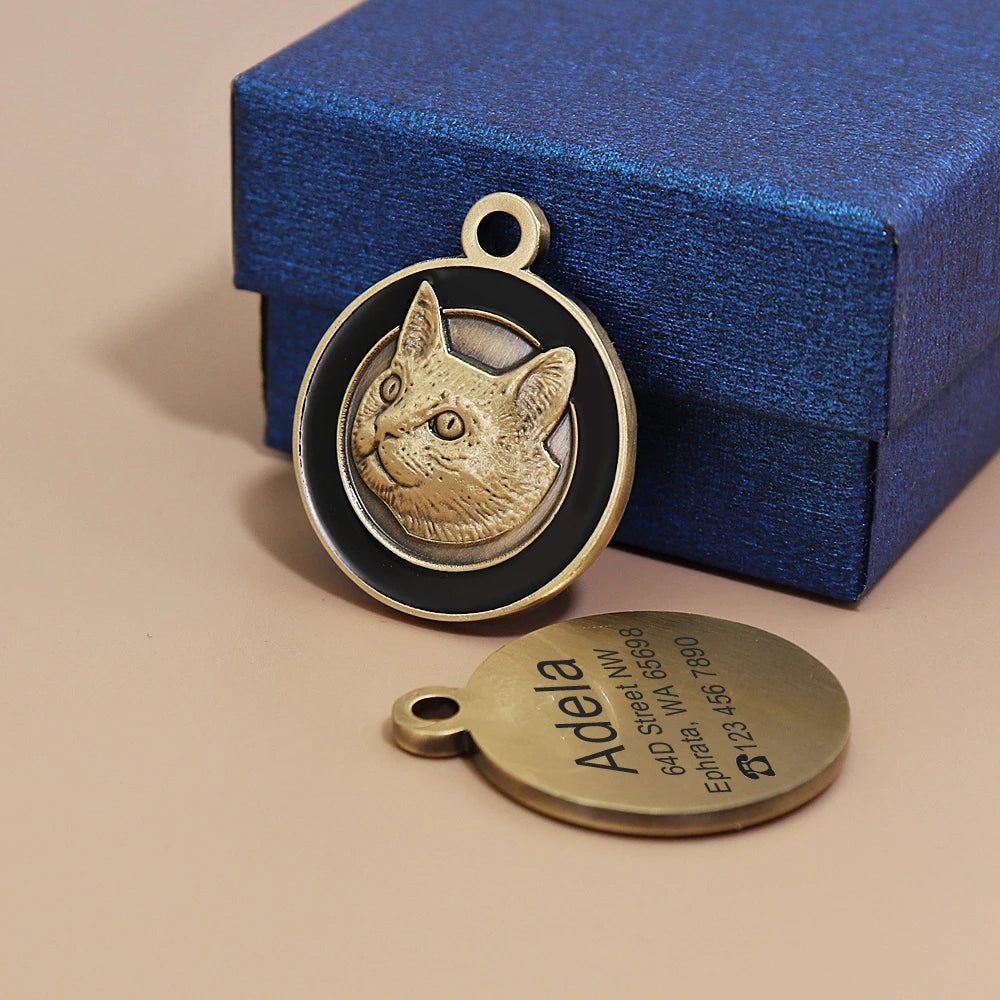 Customized Dog ID Tag Personalized Dogs Cats Tags