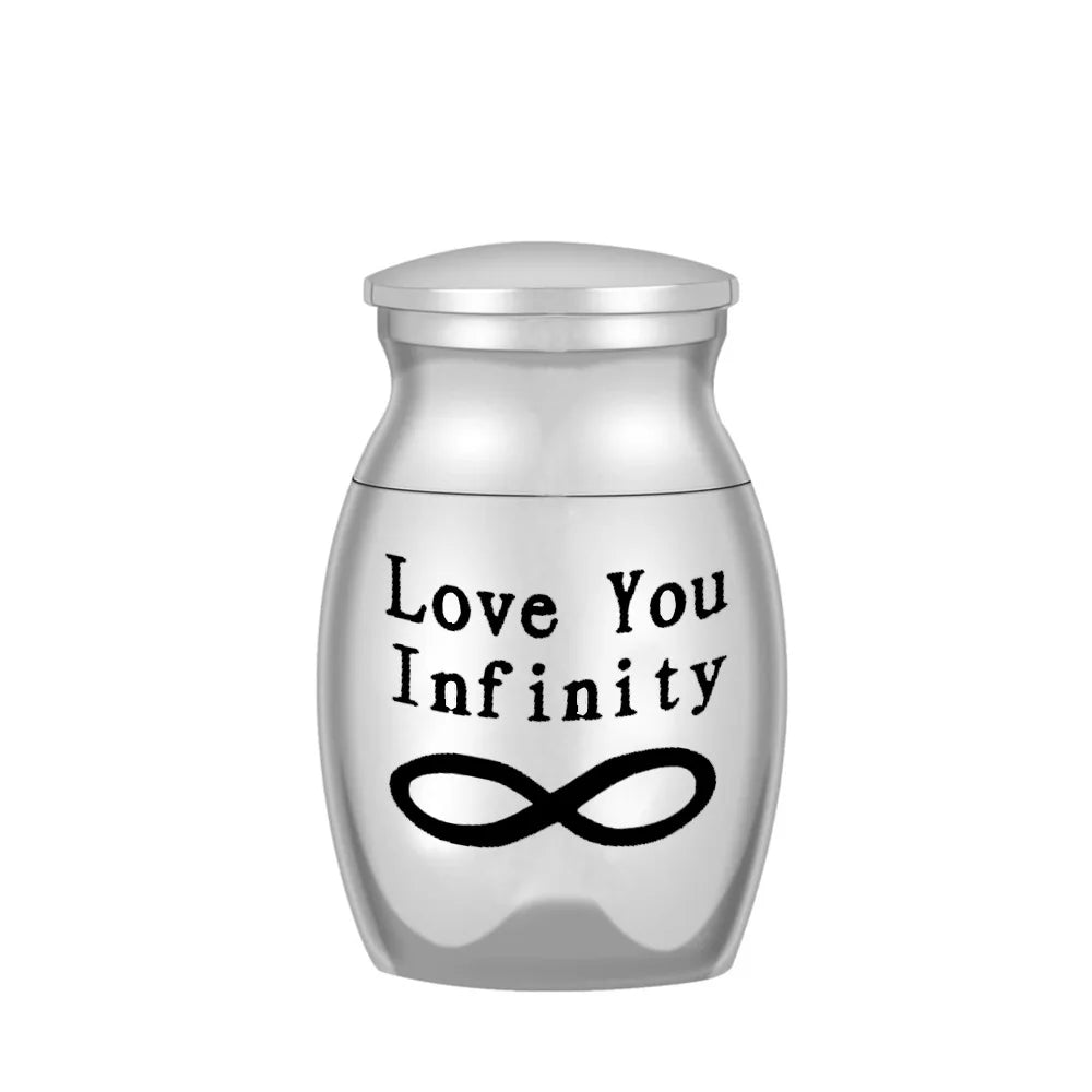 24 Styles Set of 3 Pcs Mini Urns For Human Ashes Cremation Keepsake Container Jar Metal Memorial Pet Ashes Holder Silver