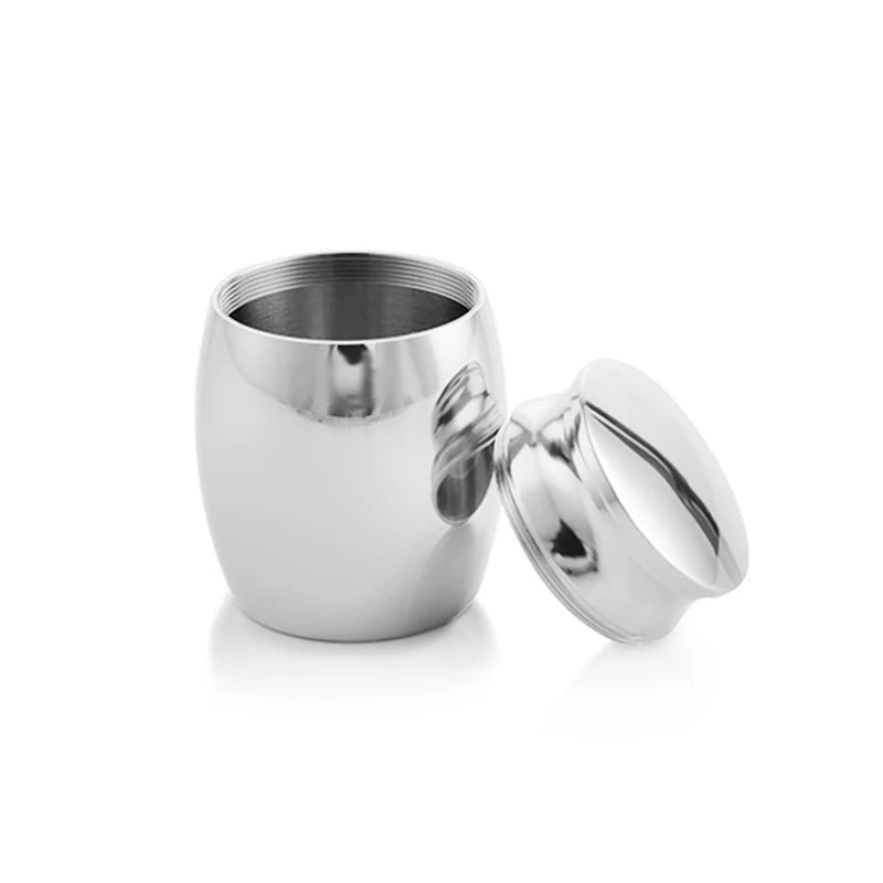 Set of 3 Mini Dog Ashes Urns – Black Keepsake Jars with Engraved Message