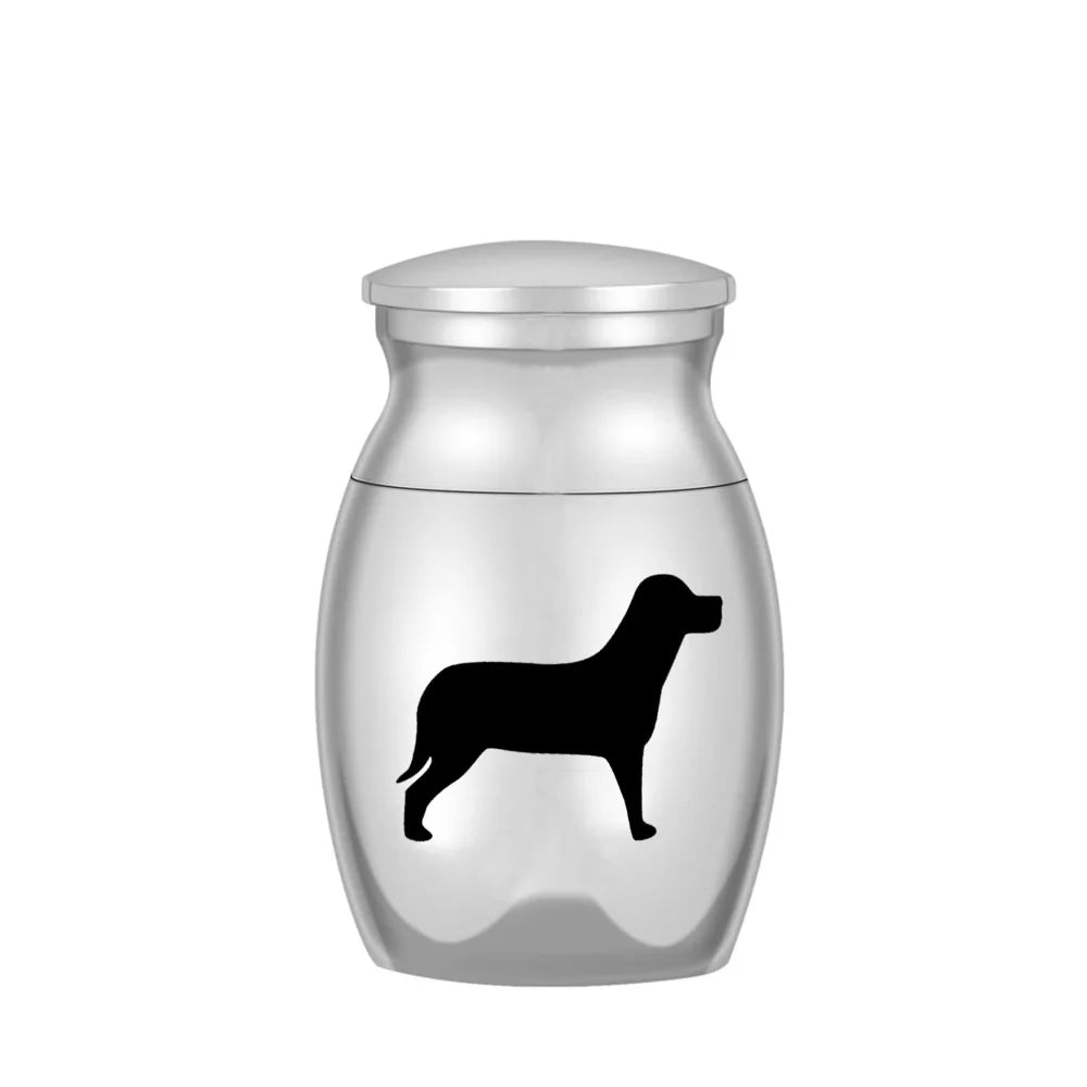 24 Styles Set of 3 Pcs Mini Urns For Human Ashes Cremation Keepsake Container Jar Metal Memorial Pet Ashes Holder Silver