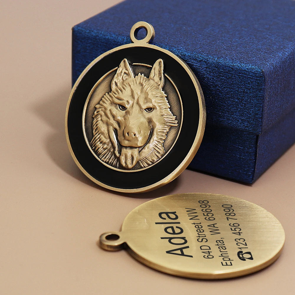 Customized Dog ID Tag Personalized Dogs Cats Tags