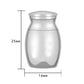 Set of 3 Mini Dog Ashes Urns – Black Keepsake Jars with Engraved Message