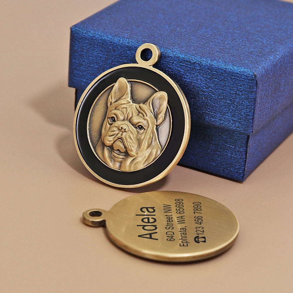 Customized Dog ID Tag Personalized Dogs Cats Tags