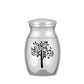 24 Styles Set of 3 Pcs Mini Urns For Human Ashes Cremation Keepsake Container Jar Metal Memorial Pet Ashes Holder Silver