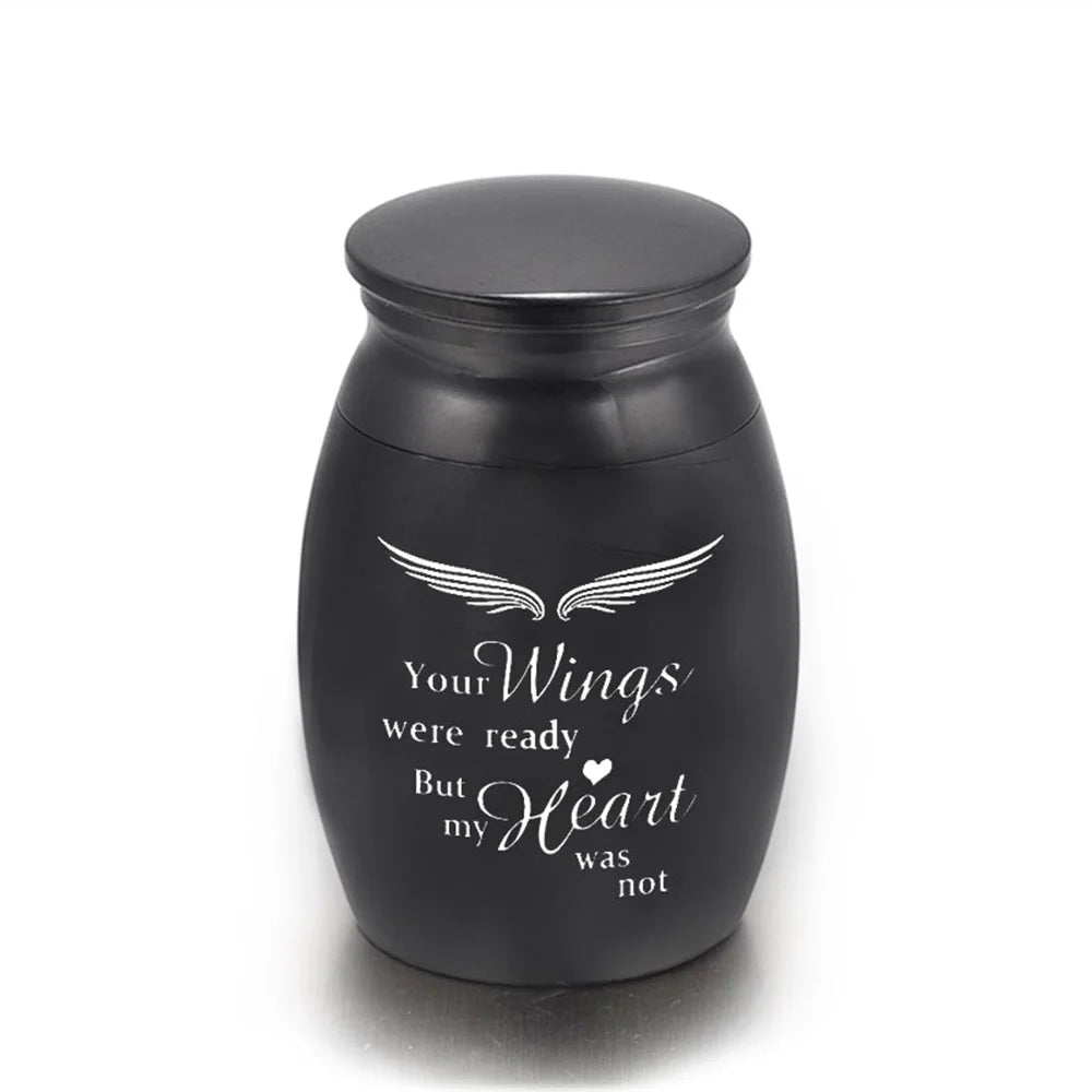 24 Styles Set of 3 Pcs Mini Urns For Human Ashes Cremation Keepsake Container Jar Metal Memorial Pet Ashes Holder Silver