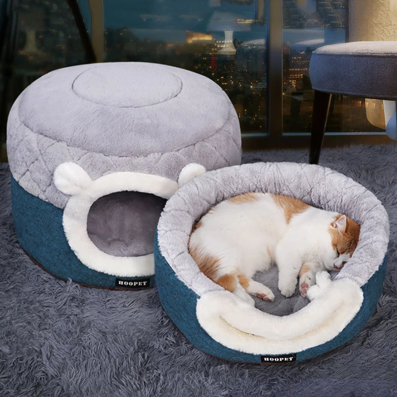 Cat Dog Bed Warming Dog House Soft Material Sleeping Bag