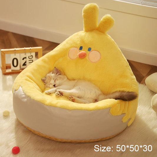 Cat Dog Bed Warming Dog House Soft Material Sleeping Bag