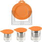 2pcs/set Reusable Pet Food Can Cover and Spoon