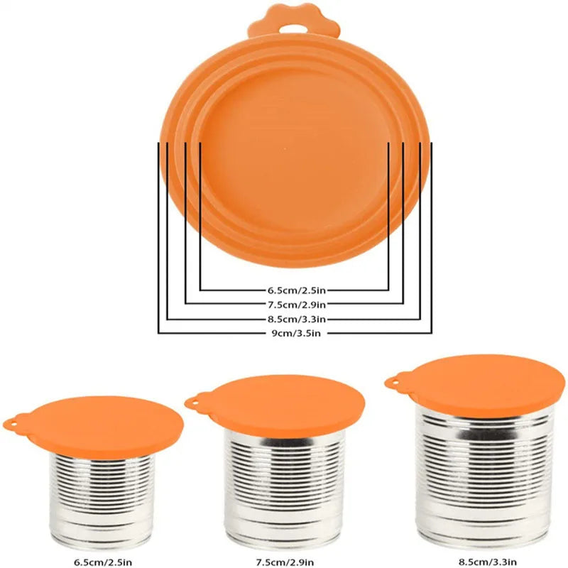 Pink Pet Can Cover & Spoon Set – 2pcs Reusable Silicone