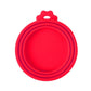 Pink Pet Can Cover & Spoon Set – 2pcs Reusable Silicone