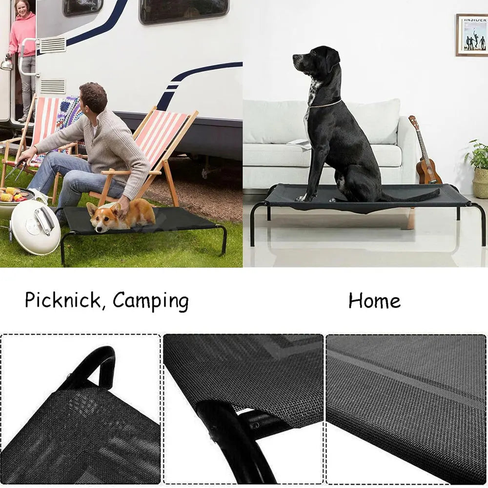 Raised Dog Bed for Outdoor or Camping Bed Washable