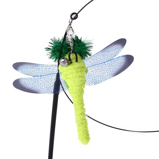 Interactive Dragonfly Cat Toy – Realistic Bird Simulation