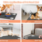Black Pet Feeding Mat – Absorbent Placemat 40x60cm