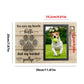 Pet Memorial Photo Frame Wood Pet Keepsake With Pet Urns Bottle