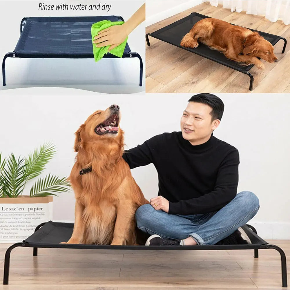 Raised Dog Bed for Outdoor or Camping Bed Washable
