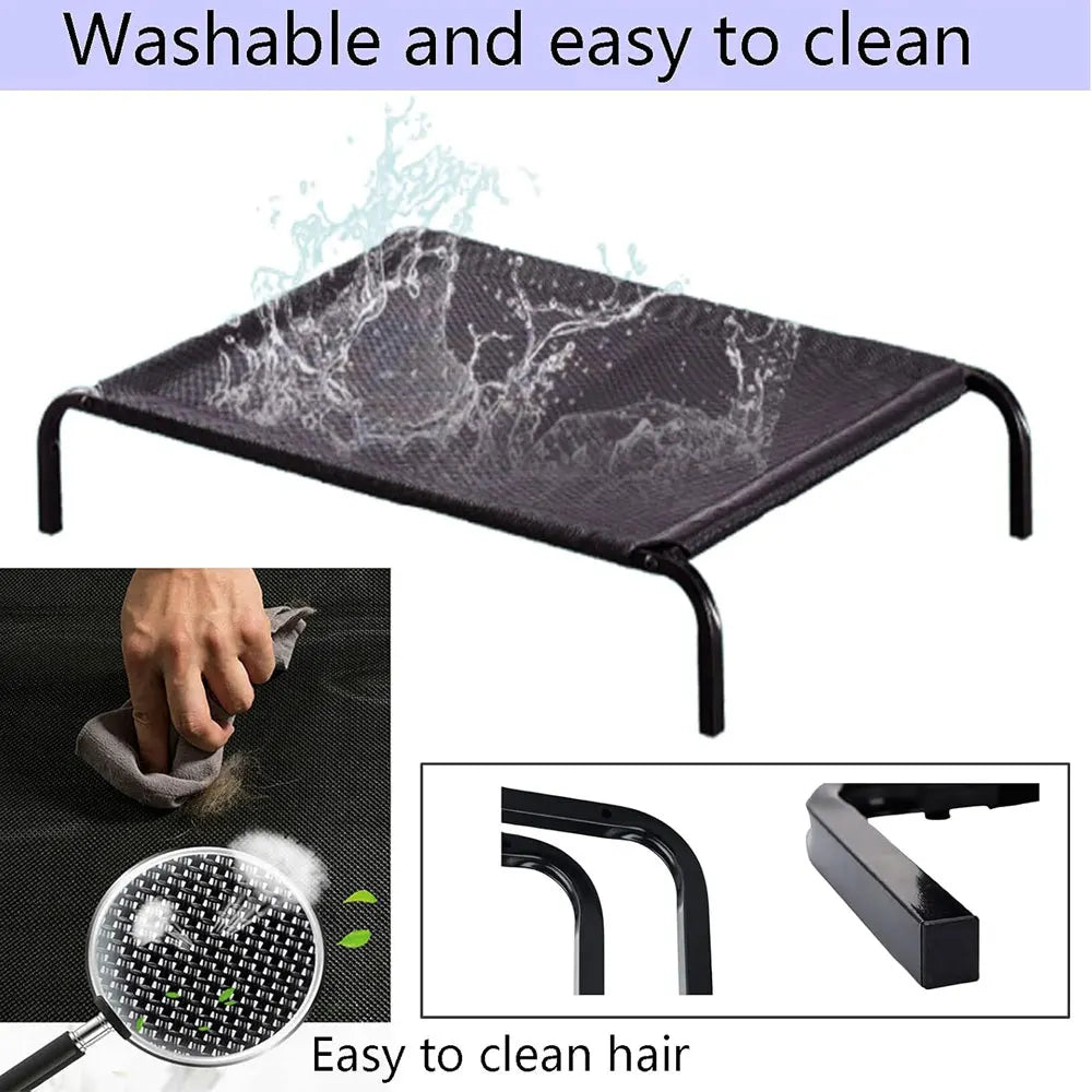 Raised Dog Bed for Outdoor or Camping Bed Washable