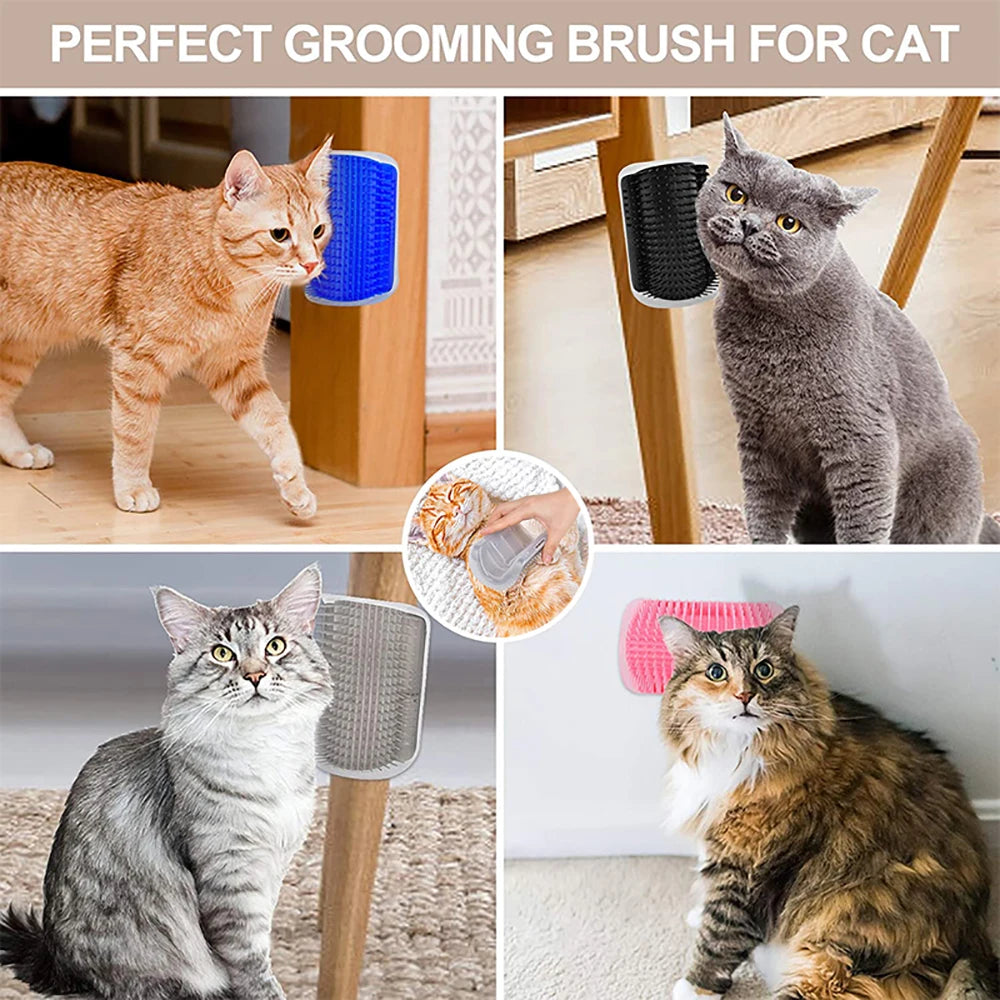 Black Cat Scratcher Massager – Grooming & Relax Toy