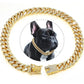 Dog Chain Collar Necklace Safe Buckle Metal Necklace