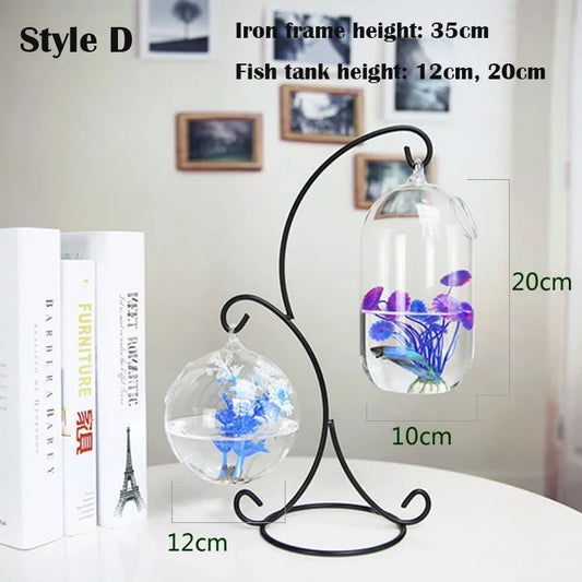 double deck  Hanging Glass Fish Tank  Bottle Aquarium