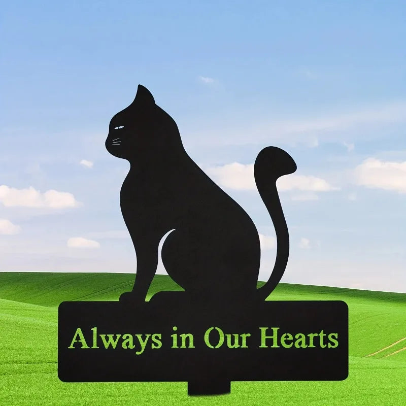 1set Always In Our Hearts Memorial Stake Insert Cemetery Decor for Grave, Sympathy Funeral, Easter, Pet, Yard