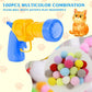 Plush Ball Shooting Gun – Interactive Cat Toy with 50 Pompoms