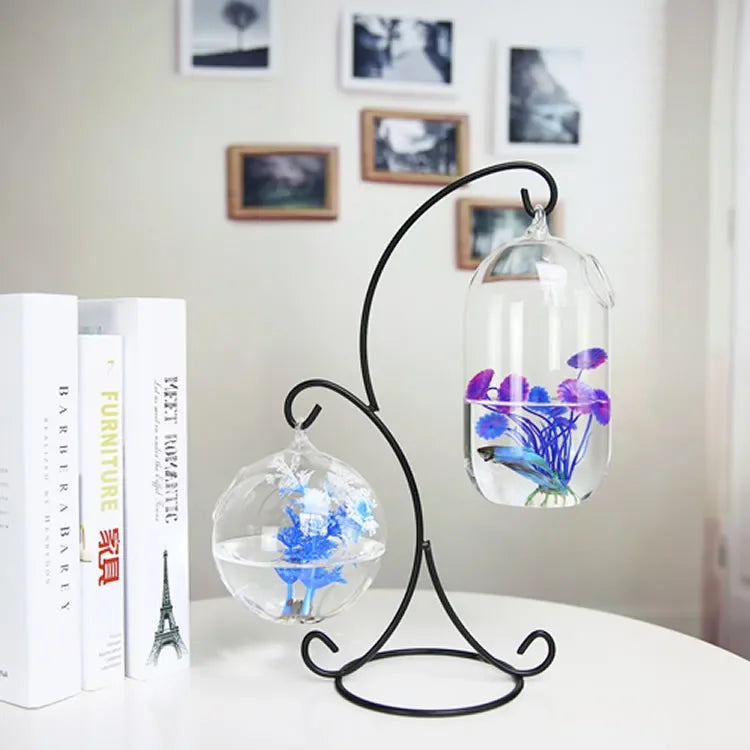 double deck  Hanging Glass Fish Tank  Bottle Aquarium