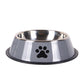 1PC Stainless Steel Pet Bowl – Grey (XS to XL, Cat/Dog Bowl)
