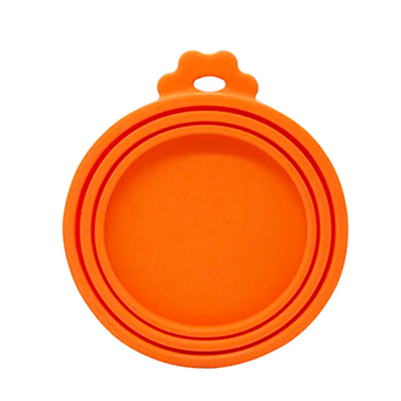 2pcs/set Reusable Pet Food Can Cover and Spoon