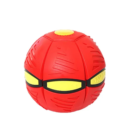 Magic Flying Saucer Ball – Bouncy Toy for  Pets in red