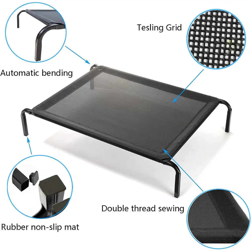 Raised Dog Bed for Outdoor or Camping Bed Washable