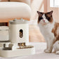 2-in-1 automatic water dispenser and  automatic food bowl set,