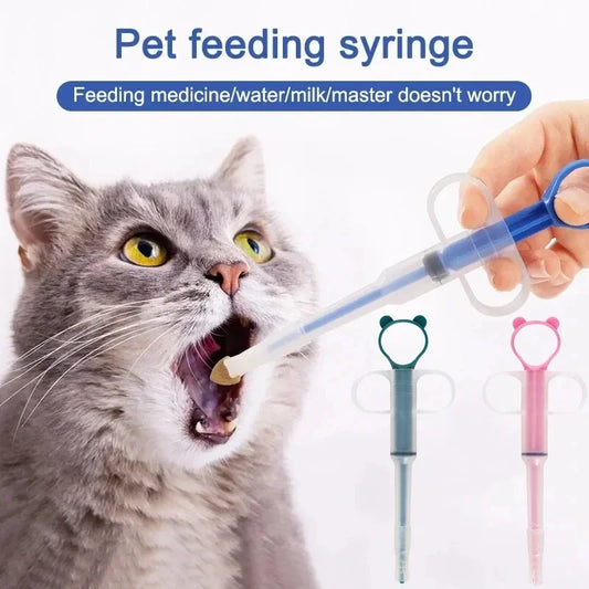 Pet Medicine Feeder – Soft Tip Syringe (5pcs, Mixed Colors)