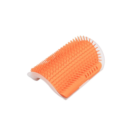 Orange Cat Scratcher Massager – Self-Grooming Lounge Toy