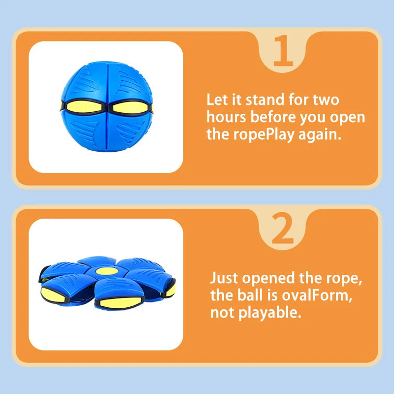 Magic Flying Saucer Ball – Bouncy Toy for  Pets in red