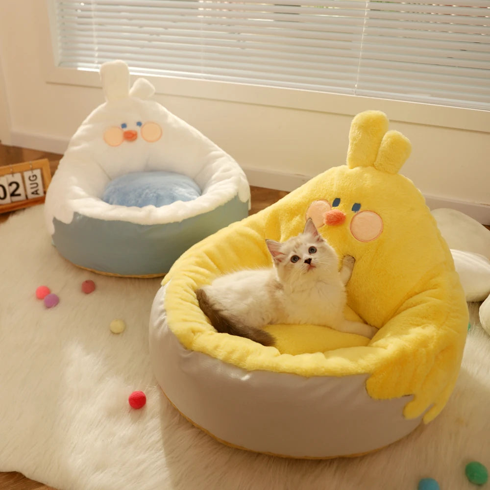 Cat Dog Bed Warming Dog House Soft Material Sleeping Bag