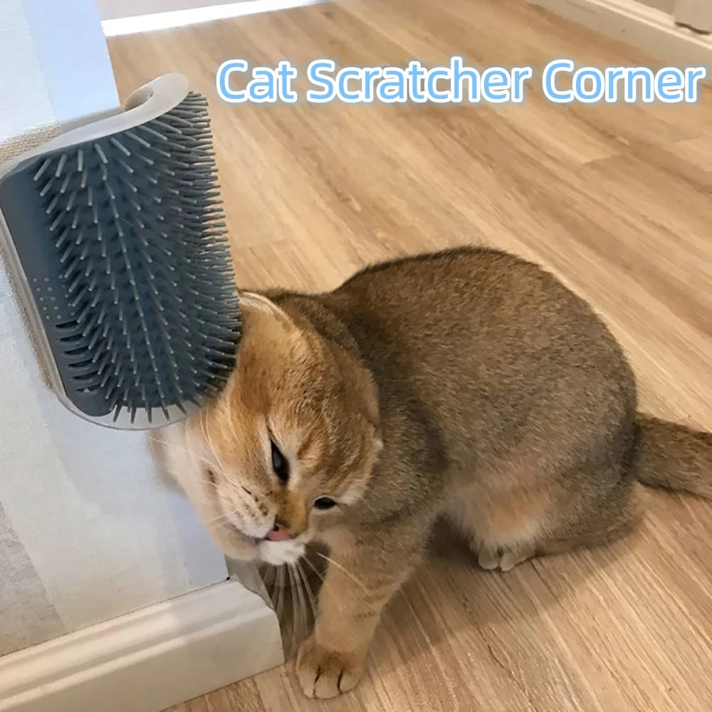Black Cat Scratcher Massager – Grooming & Relax Toy
