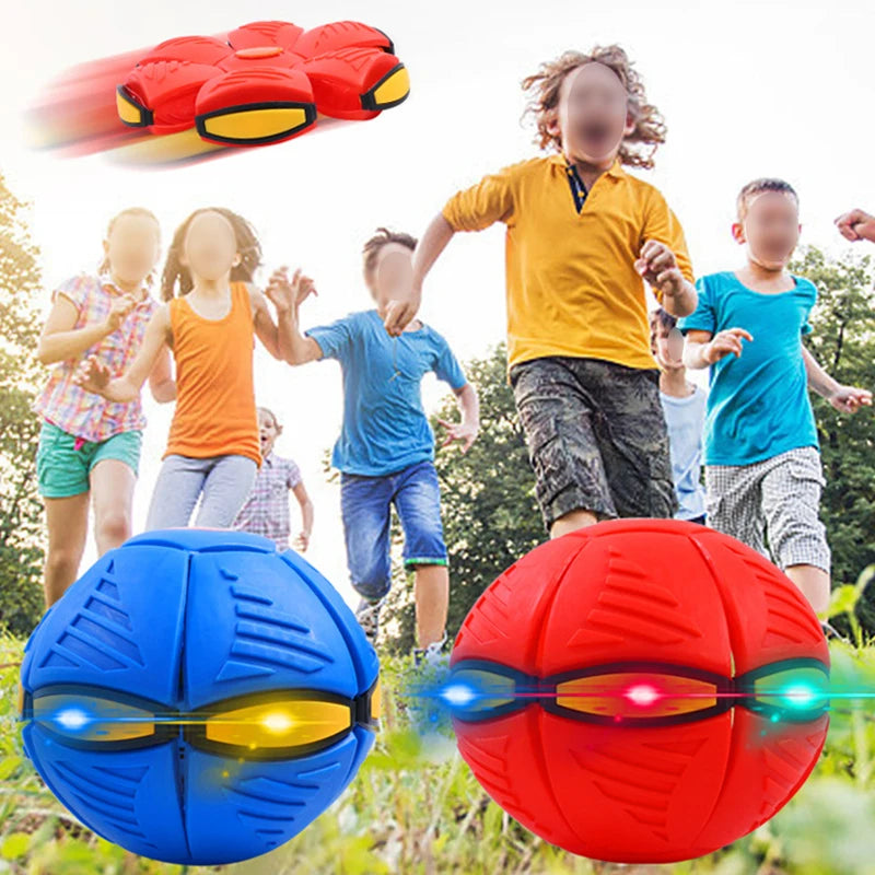 Magic Flying Saucer Ball – Bouncy Toy for  Pets in red