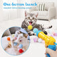 Plush Ball Shooting Gun – Interactive Cat Toy with 50 Pompoms