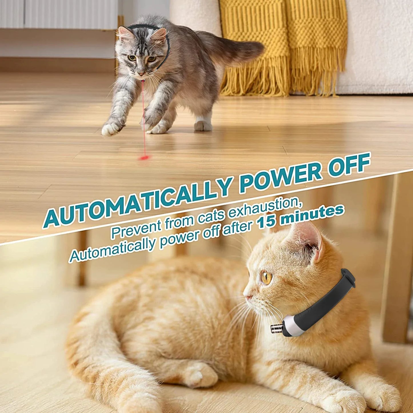 ATUBAN Electric Smart Amusing Collar for Kitten