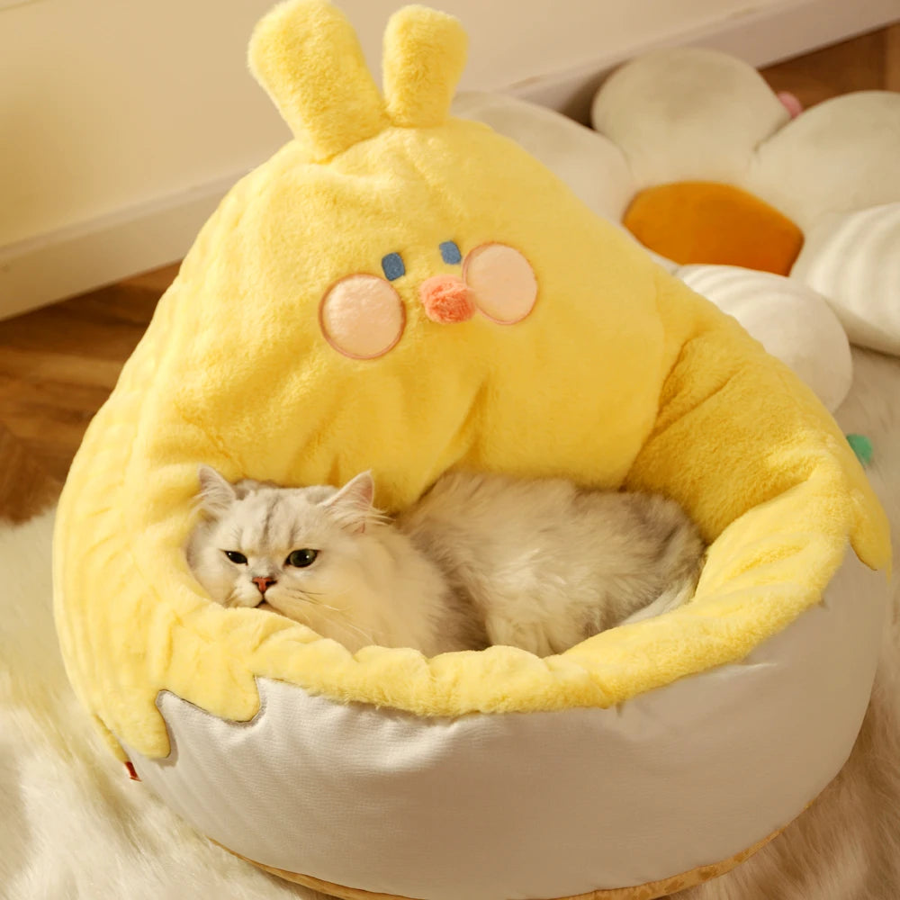 Cat Dog Bed Warming Dog House Soft Material Sleeping Bag