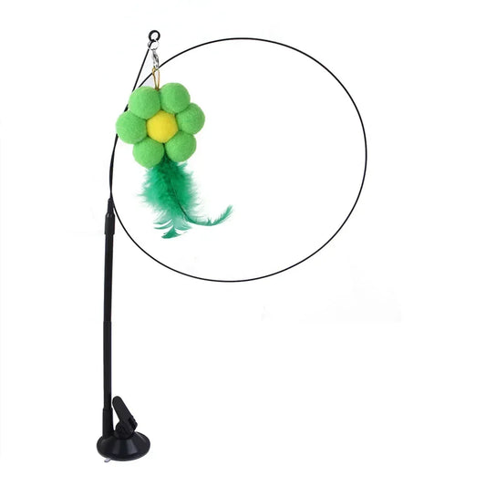 Interactive Flower Cat Toy – Realistic Bird Motion Play