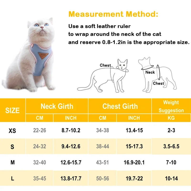 Blue Puppy Harness & Leash Set – Vest for Small Dogs & Cats