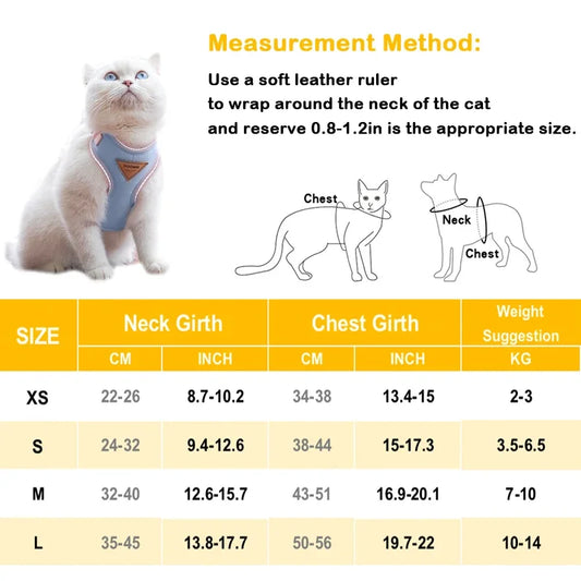 Blue Puppy Harness & Leash Set – Vest for Small Dogs & Cats