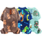 Green Cartoon Flannel Dog Pajamas Winter Onesie